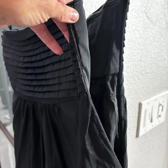 Banana Republic A-line Strapless Dress - Black Size 0 - Picture 7 of 8